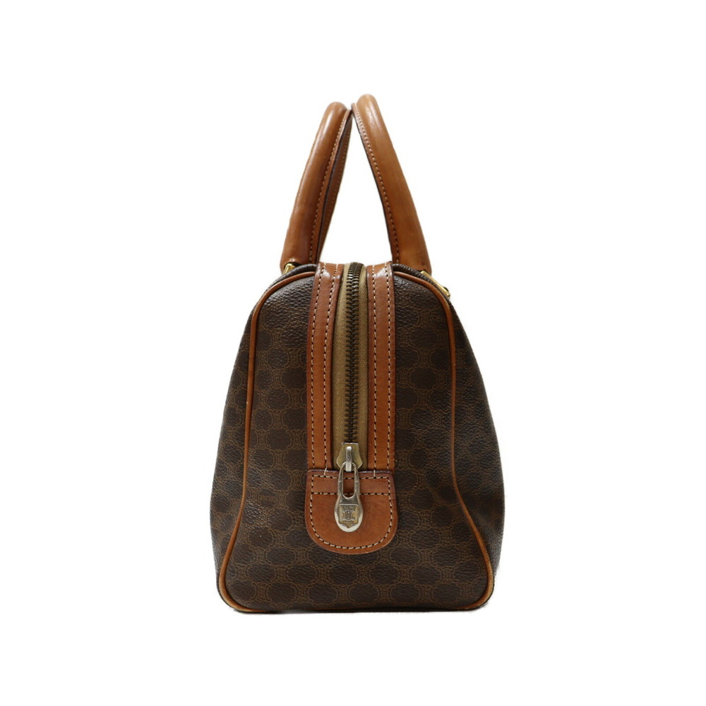 Celine Boston Bag Brown Macadam Leather - Picture 4 of 7
